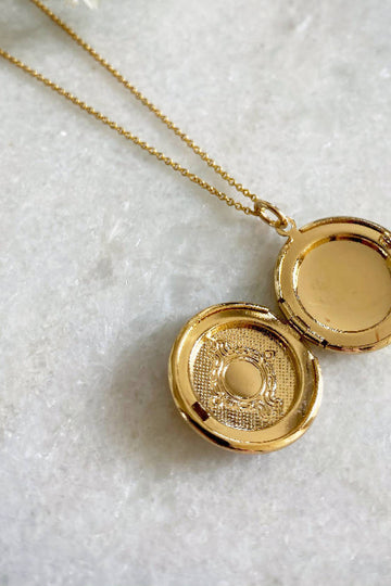 Wisteria London Martha Gold Filigree Locket Wisteria London